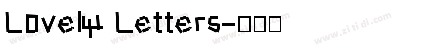 Lovely Letters字体转换